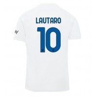 Dres Inter Milan Lautaro Martinez #10 Preč 2023-24 Krátky Rukáv